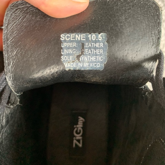 ZiGiny Men’s Black Leather Ankle Boot - Picture 4 of 4